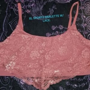 Cute Sports Bralette with Lace